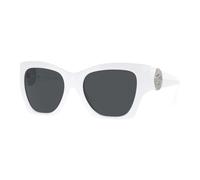 White/Dark Grey Sunglasses - female - Versace - Sunglasses - White - 55 MM - Accessories 55 MM