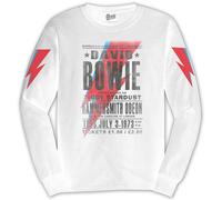 Rock Off Trade T-Shirt David Bowie BOWLST28MW05 White Long Sleeve Unisex XX-Large