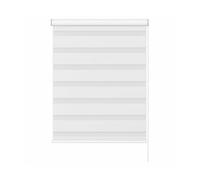 White Day & Night Zebra Roller Blind (165Cm Drop) - 115Cm