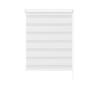 White Day & Night Zebra Roller Blind (165cm drop) - 65cm