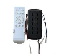 White Dc24v Ceiling Fan Remote Controller Kit Compatible With 6 Dc Motors 35w Power Output Includes Receiver Unit Light On Off Button Forward Reverse Switch Timer Settings For Indoor Use(C)