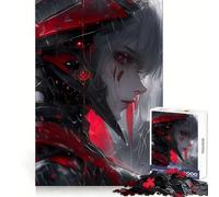 White Death Anime Girl Jigsaw Puzzle for Adults 1000 Pieces Thought Training Calm Recreation Uniform Cut Festive Present (50x75cm)
