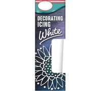 White Decorating Icing 50g Easy Squeeze Piping Tubes for Cake Writing - Suitable for Vegetarians & Vegans