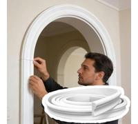 White Decorative Molding KitPeel & Stick Ceiling Trim Arch Wall Accent Panels DIY Wscoting 3.332.8 Ft Long Easy Install Home Decor (L2m/6.6ft W1.6cm)