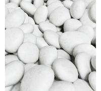 White Decorative Stone Pebbles for Amberglo Fire