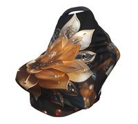 White delicate lotus flower Versatile full-print Stroller Chair Cover/Nursing Cover, specially designed for your baby