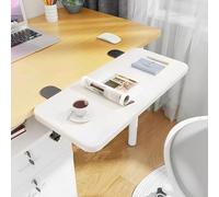 White Desk Extension Shelf - 40 x 20 cm Keyboard Tray, Space-Saving Solution for Home Office, Corner Desks & Small Spaces, Ergonomic Design for Comfort & Productivity