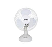 White Desk Fan 2 Speed 9" (Each)