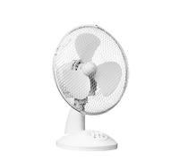 White Desk Fan With 2 Speeds, Compact Design With Adjustable Tilt And Oscillation, Quiet Cooling Solution Premier Housewares White One Size