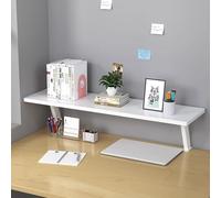 White Desk Shelf 60cm Multifunctional Storage Solution Mini Bookshelf for Desk Space Saving nizer Perfect for Home and Office Use