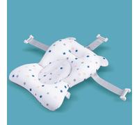 (white) DHDH Baby Bath Seat Support Mat Foldable Baby Bath Tub Pad & Chair Newborn Bathtub Pillow Infant Anti-Slip Soft Body Cushion