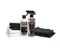 White Diamond Mirror Finish Polishing Package - Long Lasting Metal Polish & Sealant, Graphene Ceramic Spray, 2 Microfiber Towels, 2 Polyester Application Pads, 2 Terry Cloth