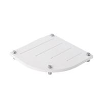 White Diatomaceous Earth Drying Mat for Bathroom Sink - Water-Absorbent, Quick-Drying Toothbrush Holder & Soap Tray with 4 Stainless Steel Feet, 21(D)