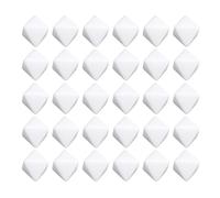 White Dice 30pcs 8 Sided Plastic DIY Dices for Board Games Teaching Craft Making Smooth Surface Lightweight Portable Durable Educational Toys