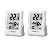(White) Digital Indoor Hygrometer Thermometer Rome Temperature Humidity Sensor Monitor C/F