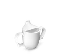 White Dignity 2 Handled Feeder Mug with Spout (1 x 6)