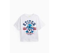White Disney Lilo & Stitch Football Graphic T-Shirt 13 years