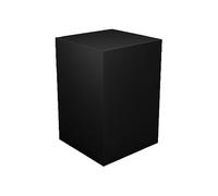 White Display Pedestal Stand for Weddings & Events, 11.8"x11.8"x31.5" Decorative Square Cube Pillars, Ideal for Sculpture, Dessert Tables & Party Decor (Black 11.8x11.8x1