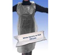 White Disposable Aprons - Roll of 200
