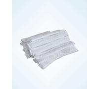 WHITE- Disposable Hair Net, Mob Caps, 21'', UK MANUFACTURED- Box of 20 bags (2000)