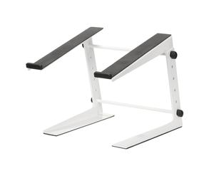White DJ Laptop Stand Heavy Duty Metal Club Venue Disco