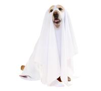 White Dog Halloween Costume, Halloween Ghost Pet Cloak | Creepy Dog Apparel, Dog Costume for Costume , Photo Prop, Halloween Ghost Dog Costume, Halloween Ghost Dog Costume, Horror Dog