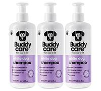 White Dog Shampoo by Buddycare | Brightening and Whitening Shampoo for Dogs | Deep Cleansing, Fresh Scented | With Aloe Vera and Pro Vitamin B5 (500ml x3)