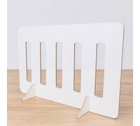 White Dog Stopper - No-Drill Safety Gate for Doorways & Stairs - Lightweight, Portable, Easy Access, Smooth Hold - Pet (SIZE HIGHT X WIDTH) (60cm (H) X 105cm(W))