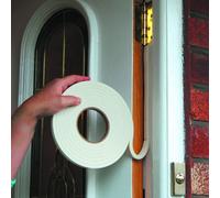 White Door Draught Excluder Weather Self Adhesive Foam Strip 15Metre Stormguard