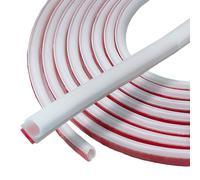 White Door Seal Sealing Tape Self-Adhesive 10 mm x 6 mm Door Frame Seal Flexible Sealing Strip Sealing Rubber Waterproof Door Seals Rubber Seal Sealing Tape 10 m