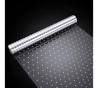 White Dot Cellophane Wrap, HCSSZ 30meter x 40cm White Dot Cellophane Roll Florist Wrapping Cellophane for Gift Fruit Flower Bouquet Craft Basket Supplies