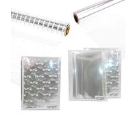 White Dot Clear Gold Pink Cellophane Folded Gift Wrap Wedding Birthday Baby Flowers DIY Hampers Present by accessories Attic (4M Clear)