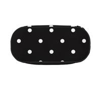 White Dot Pattern Print Pencil Pouch for Kids Fun Pencil Case Pouch for Girls Large Pen Case with Zipper, Portable Pencil Bag Holder for School Sudent Teacher Stationery