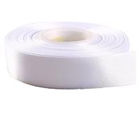 White Double Faced 10mm x 22 Metrs White Satin Gift Wrap Ribbon, Ribbons for Gift Wrapping, Christmas Ribbon, Gift Wrapping Ribbon for Crafting, Wedding Party Decor