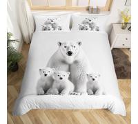 (White, Double(No Comforter)) Double Phoenix Duvet Cover Dreamy Wild Animal Bedding Set Nature Jungle Comforter Cover For Kids Boys Girls Room Decor,Woodland Plant Flower