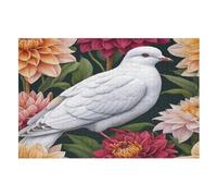 White Dove 1000 Piece Jigsaw Puzzle- Brain Teaser Game for Adults & Children - Educational Activities Wooden Jigsaws （75×50cm）