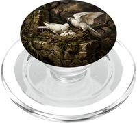 White Dove Bird Watcher Symbol Love Peace + Freedom PopSockets PopGrip for MagSafe