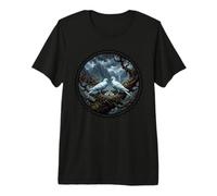 White Dove Bird Watcher Symbol Love Peace + Freedom Premium T-Shirt