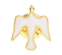 White Dove Brooch Pin for Accessories Zinc Alloy Christian Faith Pin