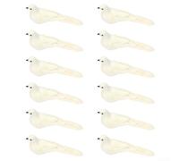 White Dove Decoration Set 12 Pieces for Living Room Bedroom Dining Room For Garden Patio Tabletop and Mantel Display