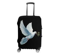 White Dove Fashion Suitcase Covers XL | Durability Washable Polyester Luggage Case Protective Travel Cover for Air Train Travel