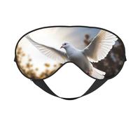 White Dove Flying in The Sun Eyes Sleep Mask Adjustable Strap Sleeping Eye Mask Light Blocking Blindfold Eye Sleep Shade Cover Bedtime Blackout Eyeshade for Yoga Nap Travel