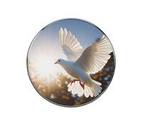 White Dove Flying in The Sun Fridge Magnet Unique Alloy Refrigerator Magnets Cute Fridge Magnet for Whiteboard Classroom Kitchen Office Home Cabinet and Photos