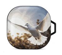 White Dove Flying in The Sun Headphone Protective Case, Earphone Case For Galaxy Buds Live, Galaxy Buds Pro, Galaxy Buds2, Galaxy Buds 2 Rro Series Headphones
