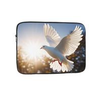 White Dove Flying in The Sun Laptop Sleeve Bag 12 Inch Waterproof Shockproof Laptop Case Bag Lightweight Tablet Travel Cover Computer Skin Bag Tablet Carrying Case