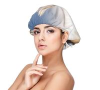 White Dove Flying In The Sun Satin Bonnet Silk Bonnet, Hair Bonnet For Sleeping, Soft Double Layer Silk Sleeping Cap Hair Wrap For Women Natural Hair Curly Hair Braided Hair Long Hair
