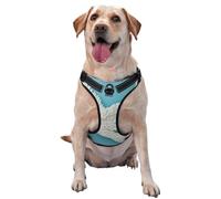 White Dove Flying No Pull Dog Harness Adjustable Reflective Oxford Easy Control Medium Large Dog Harness