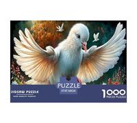 White Dove Jigsaw Puzzles Puzzle for Adults Kids. 1000 Pieces Autumn Forest Impossible Challenge Toy Educational Game Home Decoration for Adults& Kids Age 14 Years Up 38x26cm/1000pcs