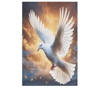 White Dove Wooden Jigsaw Puzzles for Adults 1000 Piece Puzzle for Kids & Teens, Fun Educational Games for Family Game Night （78×53cm）