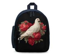 White Doves with Red Roses Simple Backpacks Casual Daypacks Lightweight Rucksack for Camping Hiking Travel